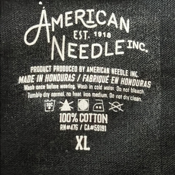 American Needle Ski Tahoe Crewneck Long Sleeve T Shirt in Black - NWOT - Size XL - Picture 4 of 4